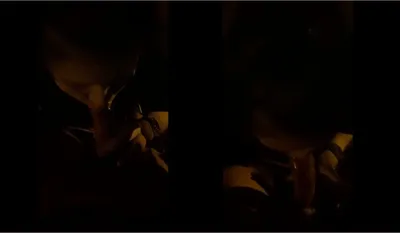 Cho bồ dâm liếm dương vật trong công viên