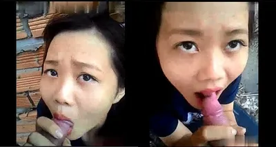 Người yêu mút cò ở vườn sau nhà