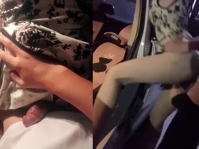 Gấu dáng nuột cưỡi ngựa nhấp nhả cực sướng trong ô tô