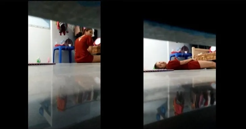 Quay lén bạn gái tự sướng trong phòng